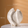 Ceramic Sea Style Vase Pampas Grass Dried Flower Waves Seahorse Starfish by Axyaa