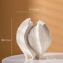 Ceramic Sea Style Vase Pampas Grass Dried Flower Waves Seahorse Starfish by Axyaa