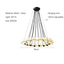 Axyaa Magic Bean LED Chandelier for Elegant Living Spaces