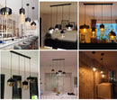 Axyaa Glass Light Industrial Chandelier for Home, Living Room, Bedroom & Restaurant