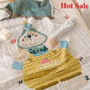Axyaa Cotton Gauze Bath Towel Shawl Travel Blanket Adult Children Leisure 80x160cm