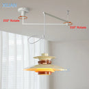 Axyaa Rocker Arm Pendant Swing Arm Hanging Light for Dining Table Bar Island.