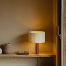 Solid Wood Minimalist Table Lamp for Bedroom Living Room by Axyaa