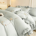 Axyaa Solid Color Bedding Set - Minimalist Style, Skin-Friendly, All-Season Comfort