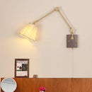 Axyaa Wood LED Wall Sconce Modern Rotatable 2 Arms Stair Light