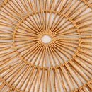 Axyaa Round Rattan Wall Hanging for Rustic Home Decor