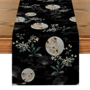 Axyaa Floral Fan Pattern Table Runner – Farmhouse Wedding Party Decoration