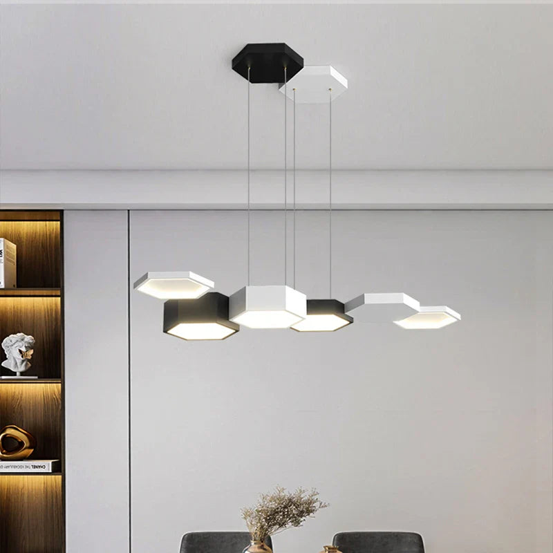 Axyaa Stainless Steel LED Chandelier for Nordic Dining Room Decor