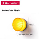 Axyaa Round Wall Lamp LED Sconce Amber Smoky Gray Shade Nordic Home Decor