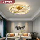 Axyaa Nordic Crystal Ceiling Light Chandelier for Living Room, Dining Room, Bedroom