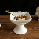 Axyaa Ceramic Dim Sum Plate Pastry Tray Snack Plate