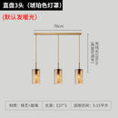 Axyaa Rippled Glass Multi-Head Pendant Light for Dining Room & Kitchen