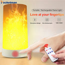Axya LED Flame Light Night Light - Rechargeable, Remote Control, Dimmable