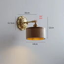 Axyaa Nordic Glass LED Copper Wall Lamp for Modern Home Indoor Lighting