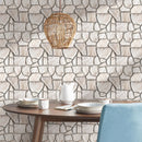 Axyaa 3D Faux Stone Wall Panels, Self-adhesive Tile Stickers for Living Room, TV Background