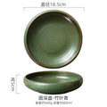 Axyaa Japanese Style Soup Salad Sashimi Plate Set Kitchen Tableware Pottery