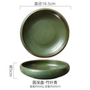Axyaa Japanese Style Soup Salad Sashimi Plate Set Kitchen Tableware Pottery