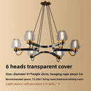 Axyaa European Retro Copper Pendant Light for Modern Dine & Living Room Decor