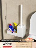 Axyaa Bathroom Toilet Shelf & Brush Storage