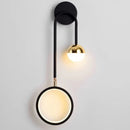 Axyaa Round LED Wall Lamp: Modern Rotatable Sconce for Indoor Lighting