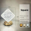 Axyaa Crystal Moon Lamp: Dimmable USB Night Light for Girls Room