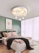 Axyaa Star & Cloud Ceiling Light: Modern Minimalist LED Fixture for Kids' Study and Bedroom
