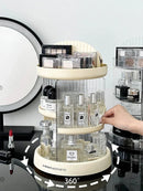 Axyaa Acrylic Makeup Organizer for Vanity & Perfume Holder - Rotating Cosmetic Storage Box