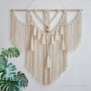 Handwoven Nordic Style Macrame Wall Hanging Tapestry with Tassels for Home Art Decor by Axyaa