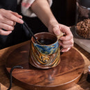 Axyaa Coarse Pottery Retro Shaped Ceramic Mug - High Aesthetic Household Cup