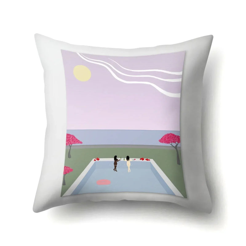 Axyaa Cartoon Abstract Scene Cushion Cover 45x45cm