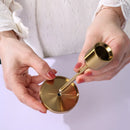 Axya Gold Iron Candle Cup Set for Romantic Home Decor & Events
