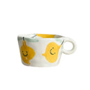Axyaa Hand-painted Ceramic Strawberry Flower Coffee Mug, 300ml