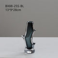 Axyaa Glass Vase Branch Fork Shape Thick Straight Bottle Floral Arrangement Accessories