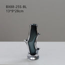 Axyaa Glass Vase Branch Fork Shape Thick Straight Bottle Floral Arrangement Accessories
