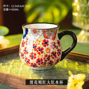 Retro Ceramic Coffee Mug by Axyaa - Creative Office Breakfast Cup