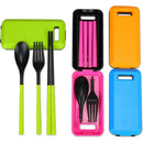 Axyaa Portable Tableware Set in Box - Spoon, Fork, Chopsticks - 3 Pcs