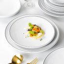 Axyaa Round Melamine Dinner Plate Set for Kitchen Tableware