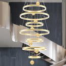 Axyaa Crystal Stair Chandelier for Indoor Lighting