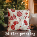 Axyaa Christmas & Cartoon Pattern Pillow Cover for Sofa, Bedroom, Car