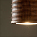 Axyaa Wood Pendant Light: Modern Room Decor Downlight for Ambiance