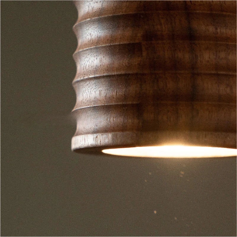 Axyaa Wood Pendant Light: Modern Room Decor Downlight for Ambiance