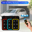 Axyaa 8CH Multi Frequency Garage Door Remote Copy Duplicator 300-915MHz Rolling Code