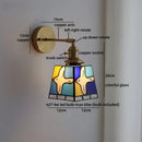 Axyaa Vintage Brass Ceramic LED Wall Lamp with Flexible Stair Lighting