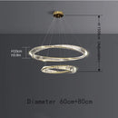 Axyaa Postmodern Crystal Chandelier for Luxurious Living Spaces