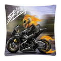 Axyaa Stunt Motorcycle Cartoon Soft Plush Cushion Cover Pillow Case
