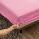 Axyaa Winter Plush Velvet Fitted Bed Sheet - Soft & Warm Double Bedspread Protector