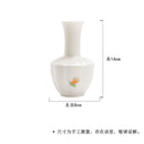 Axyaa Hand-painted Floral Vase: Antique Porcelain Plant Pot for Home Decoration