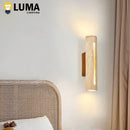 Axyaa Yellow Travertine Wall Sconce for Home Decor