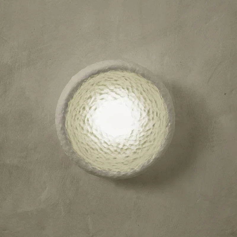 Axyaa Wabi Sabi Indoor Wall Lamp: Retro Bedroom Sconce, LED Living Room Lighting