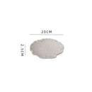 Axyaa Lotus Leaf Ceramic Dinner Plate Set - Japanese Style Tableware